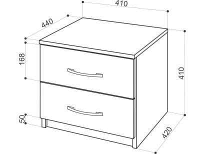 Ширина прикроватной тумбочки стандарт